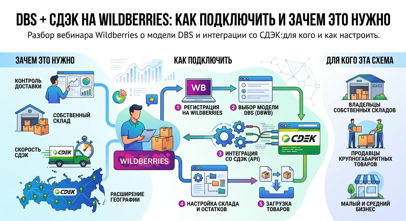 DBS + СДЭК на Wildberries: как подключить и зачем это нужно
