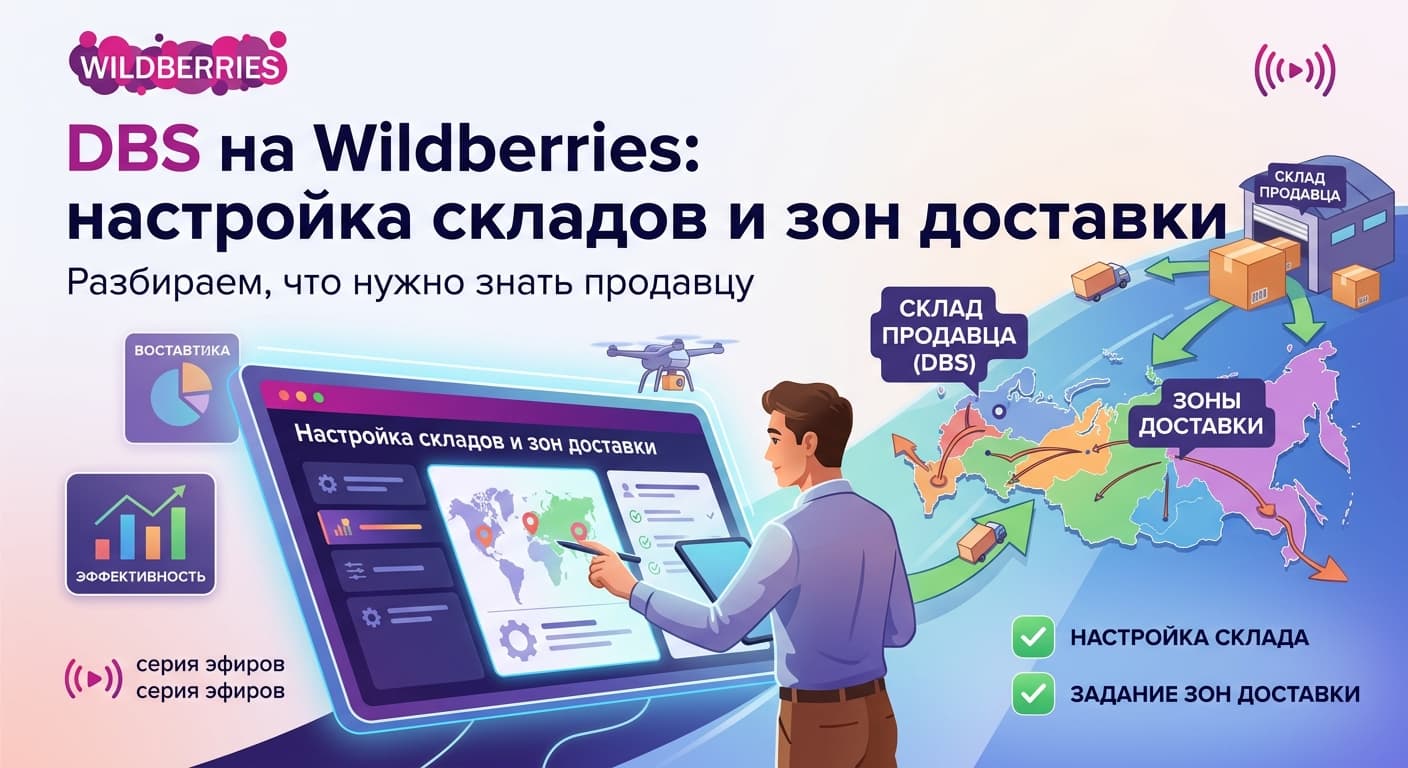 DBS на Wildberries: настройка складов и зон доставки