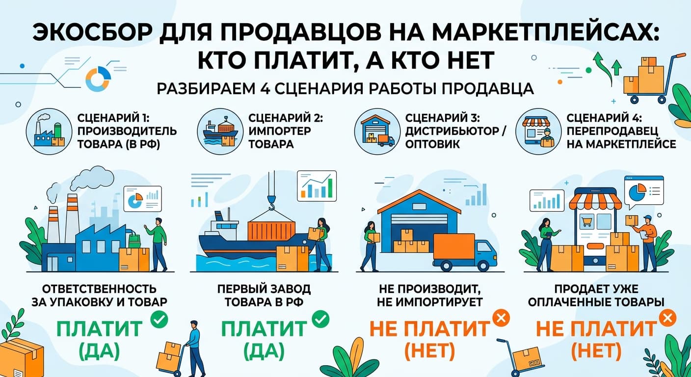 Экосбор для продавцов на маркетплейсах: кто платит, а кто нет