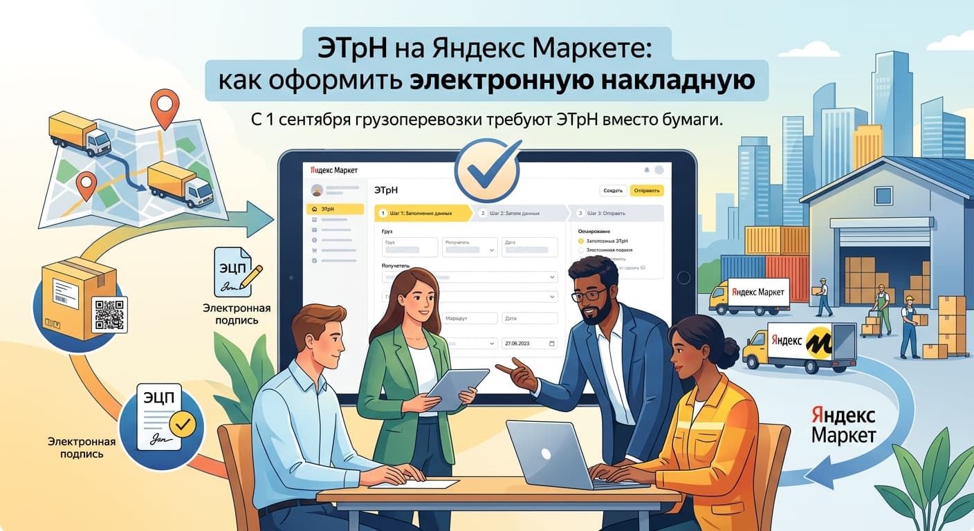 ЭТрН на Яндекс Маркете: как оформить электронную накладную