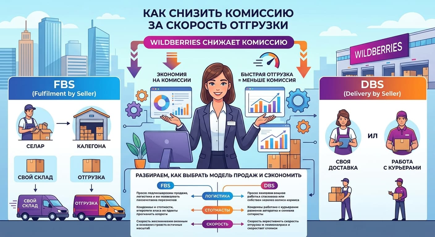 FBS и DBS на Wildberries: как снизить комиссию за скорость отгрузки