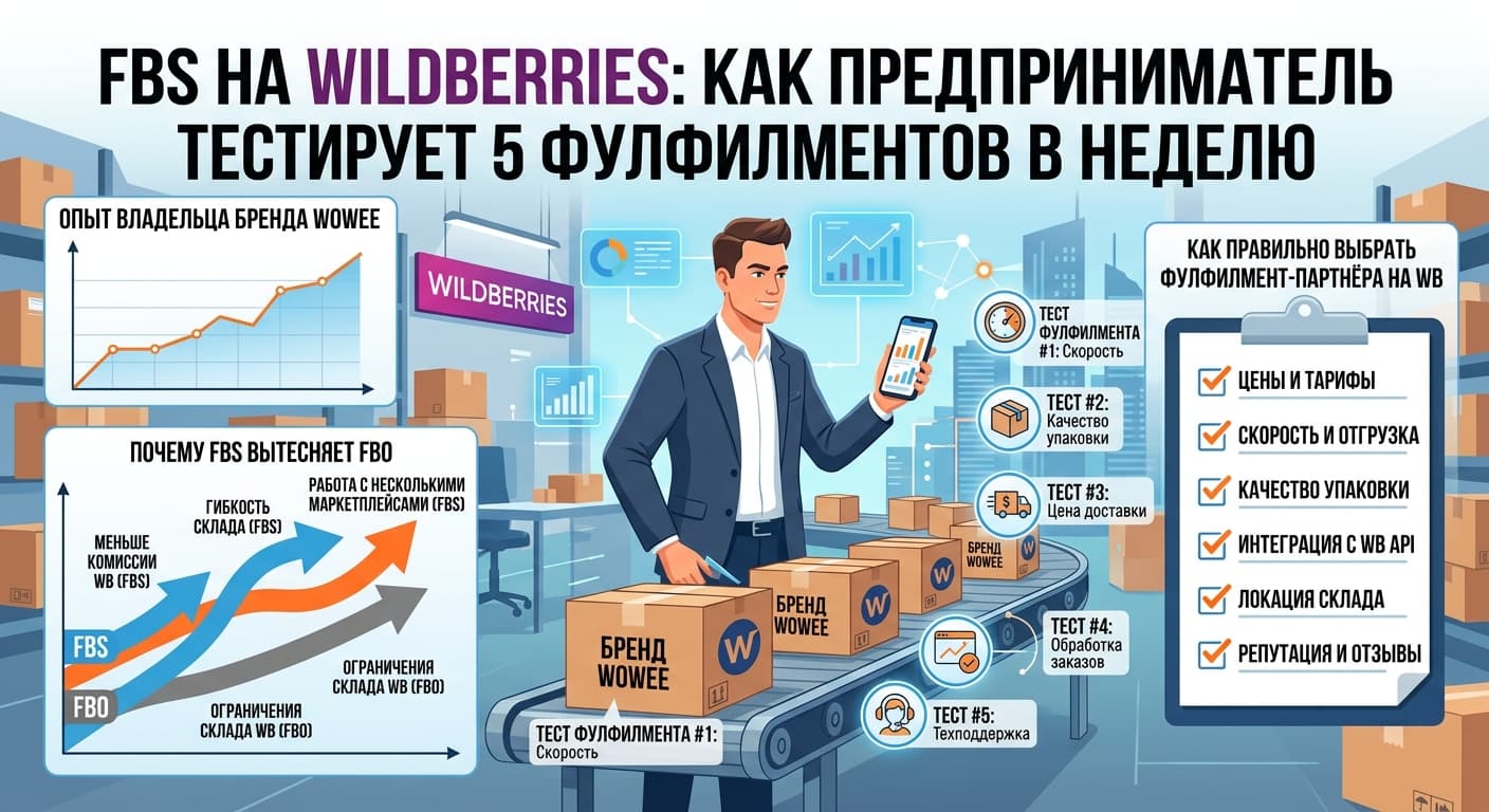 FBS на Wildberries: как предприниматель тестирует 5 фулфилментов в неделю