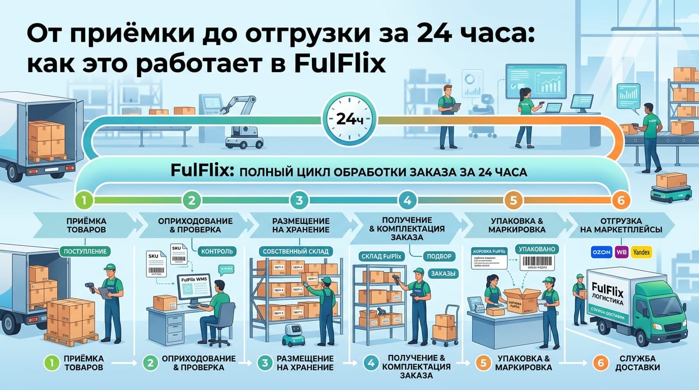 От приёмки до отгрузки за 24 часа: как это работает в FulFlix