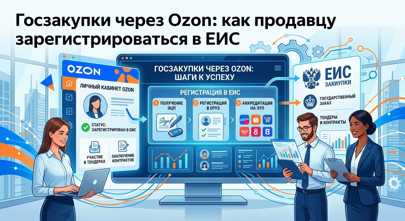 Госзакупки через Ozon: как продавцу зарегистрироваться в ЕИС