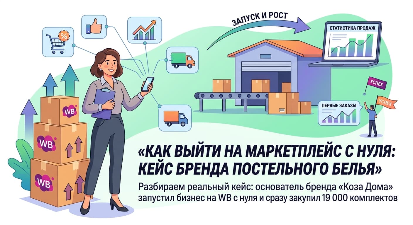 Как выйти на маркетплейс с нуля: кейс бренда постельного белья