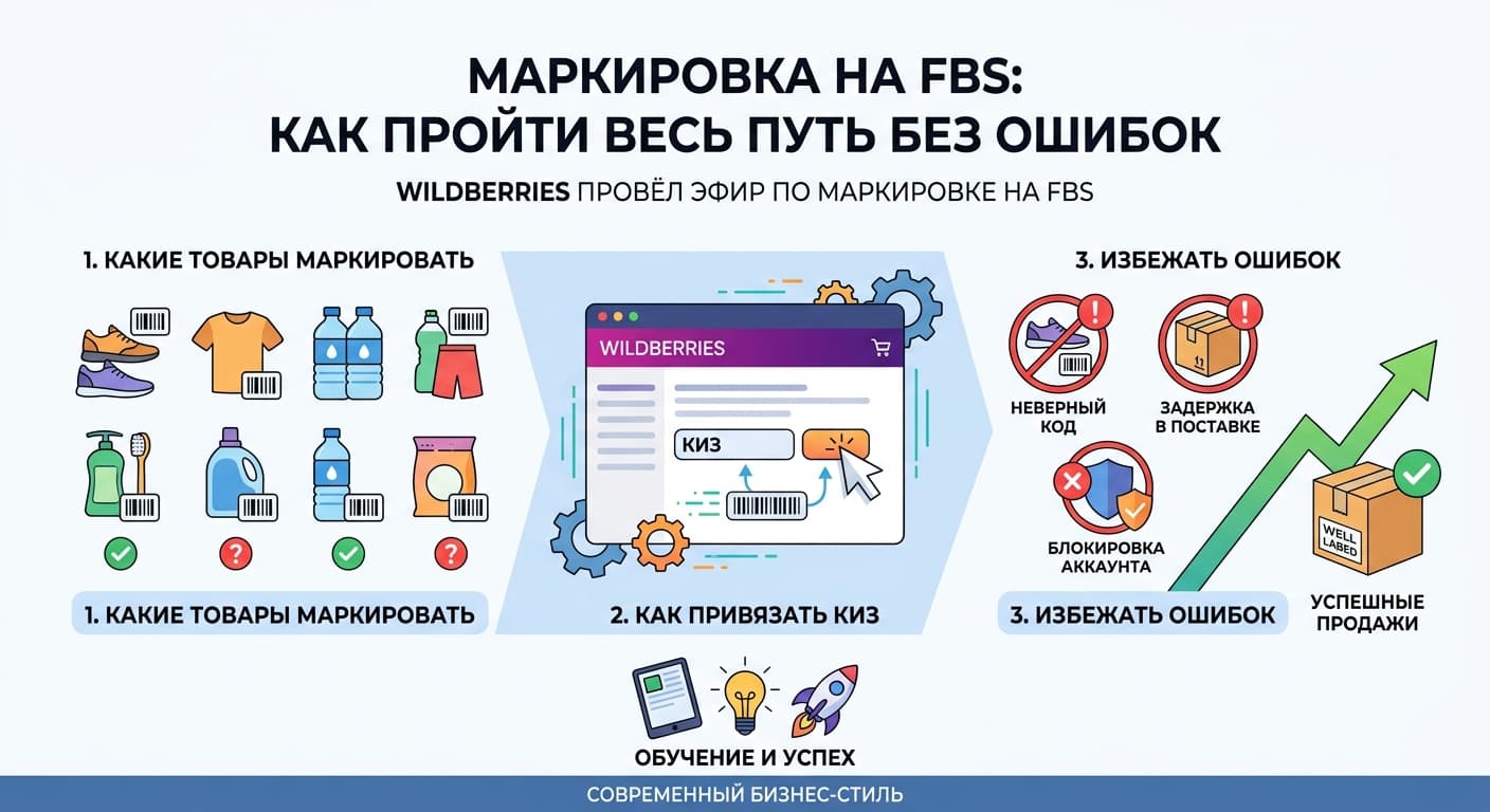 Маркировка на FBS: как пройти весь путь без ошибок