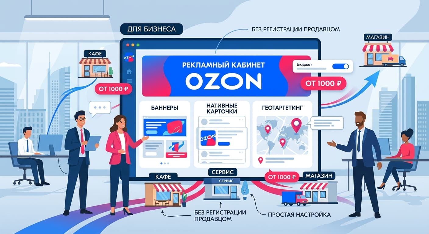 Ozon открыл рекламный кабинет для бизнеса не из маркетплейса
