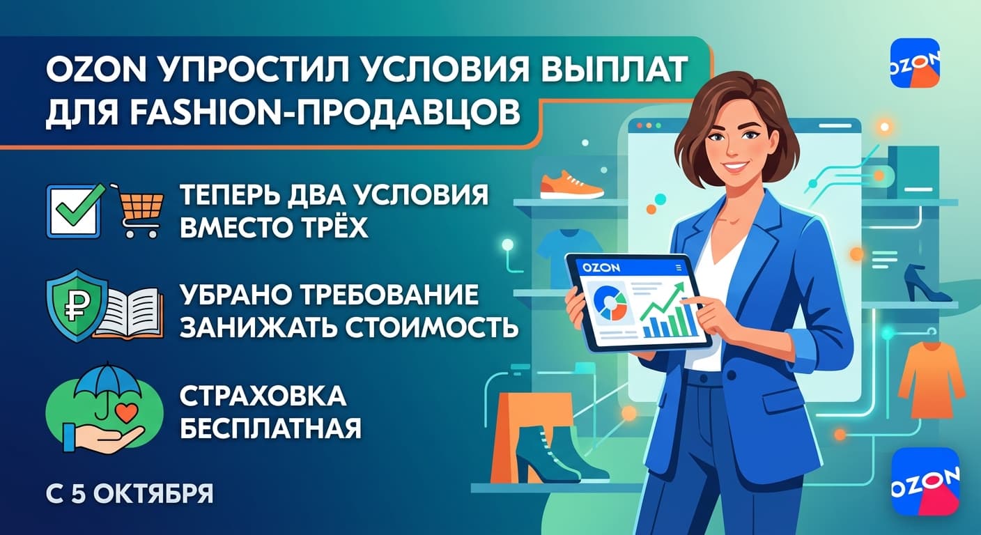 Ozon упростил условия выплат для fashion-продавцов