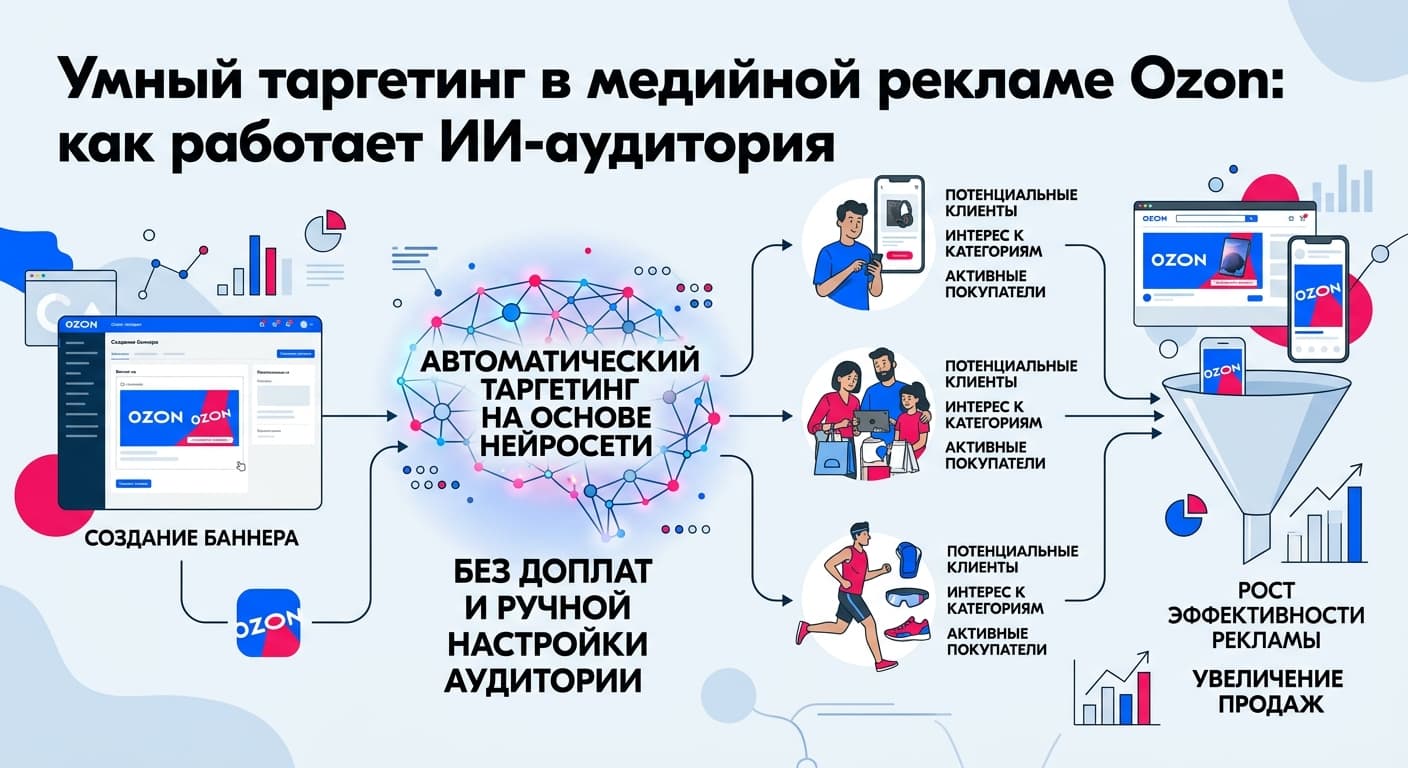 Умный таргетинг в медийной рекламе Ozon: как работает ИИ-аудитория