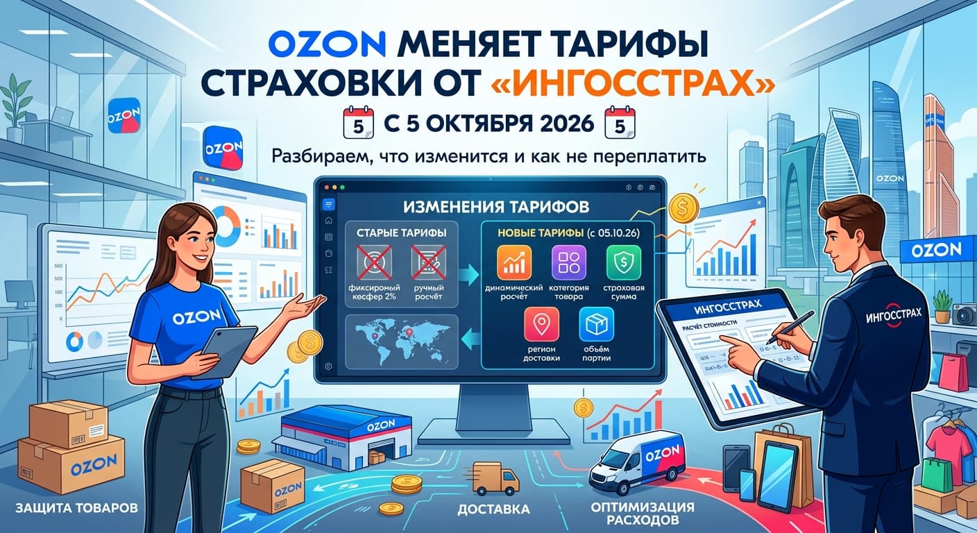 Ozon меняет тарифы страховки от «Ингосстрах» с 5 октября 2026