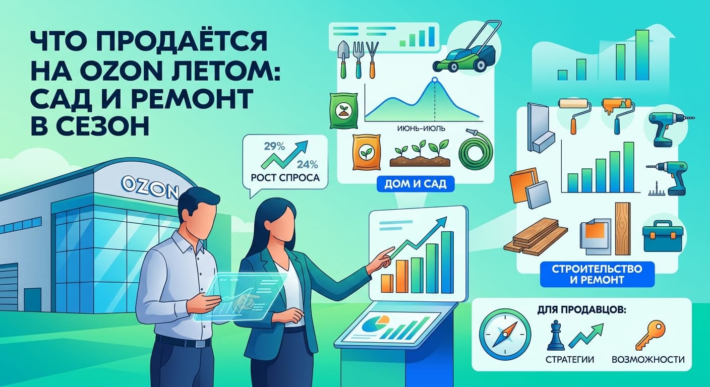 Что продаётся на Ozon летом: сад и ремонт в сезон