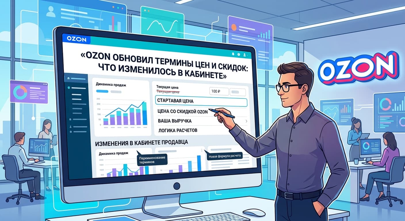 Ozon обновил термины цен и скидок: что изменилось в кабинете