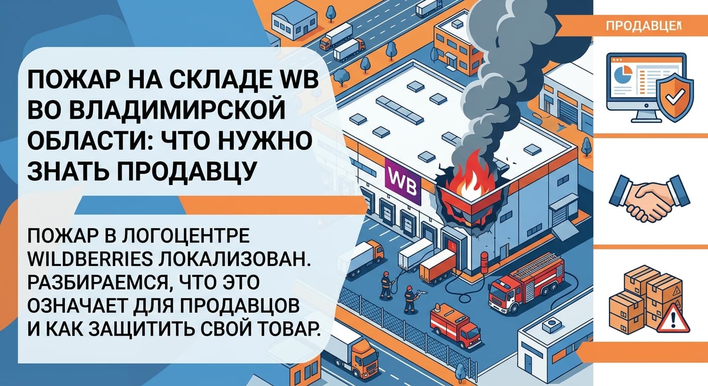 Пожар на складе WB во Владимирской области: что нужно знать продавцу