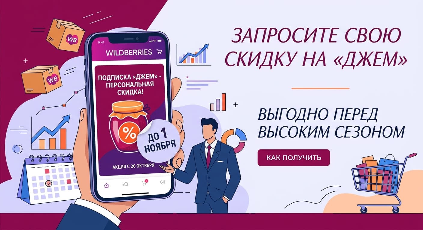 Скидка на подписку «Джем» от Wildberries: как получить до 1 ноября