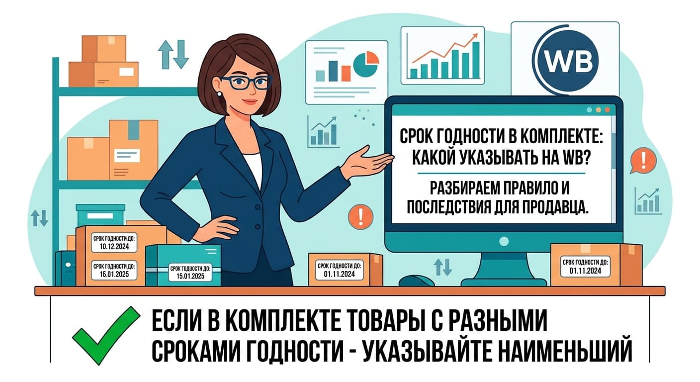 Срок годности в комплекте: какой указывать на WB?