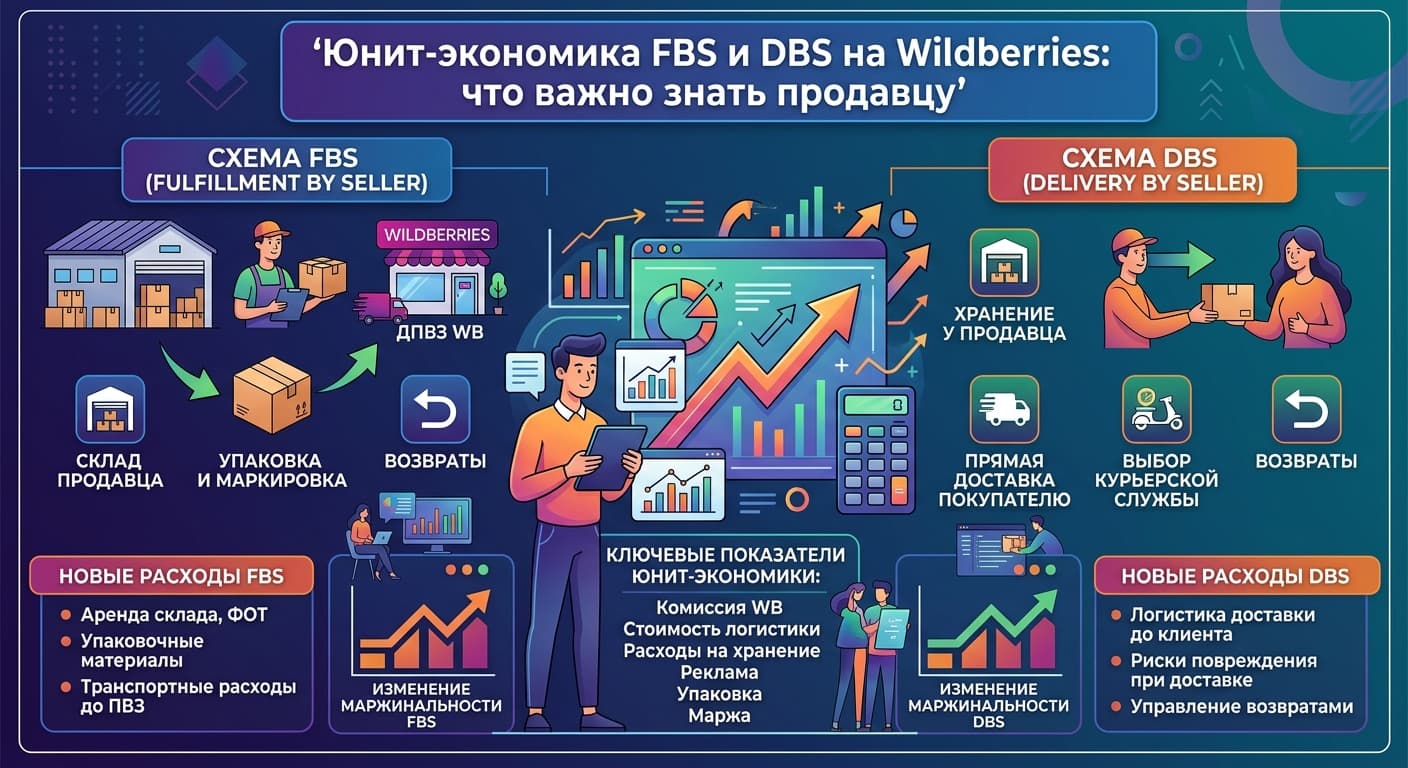 Юнит-экономика FBS и DBS на Wildberries: что важно знать продавцу