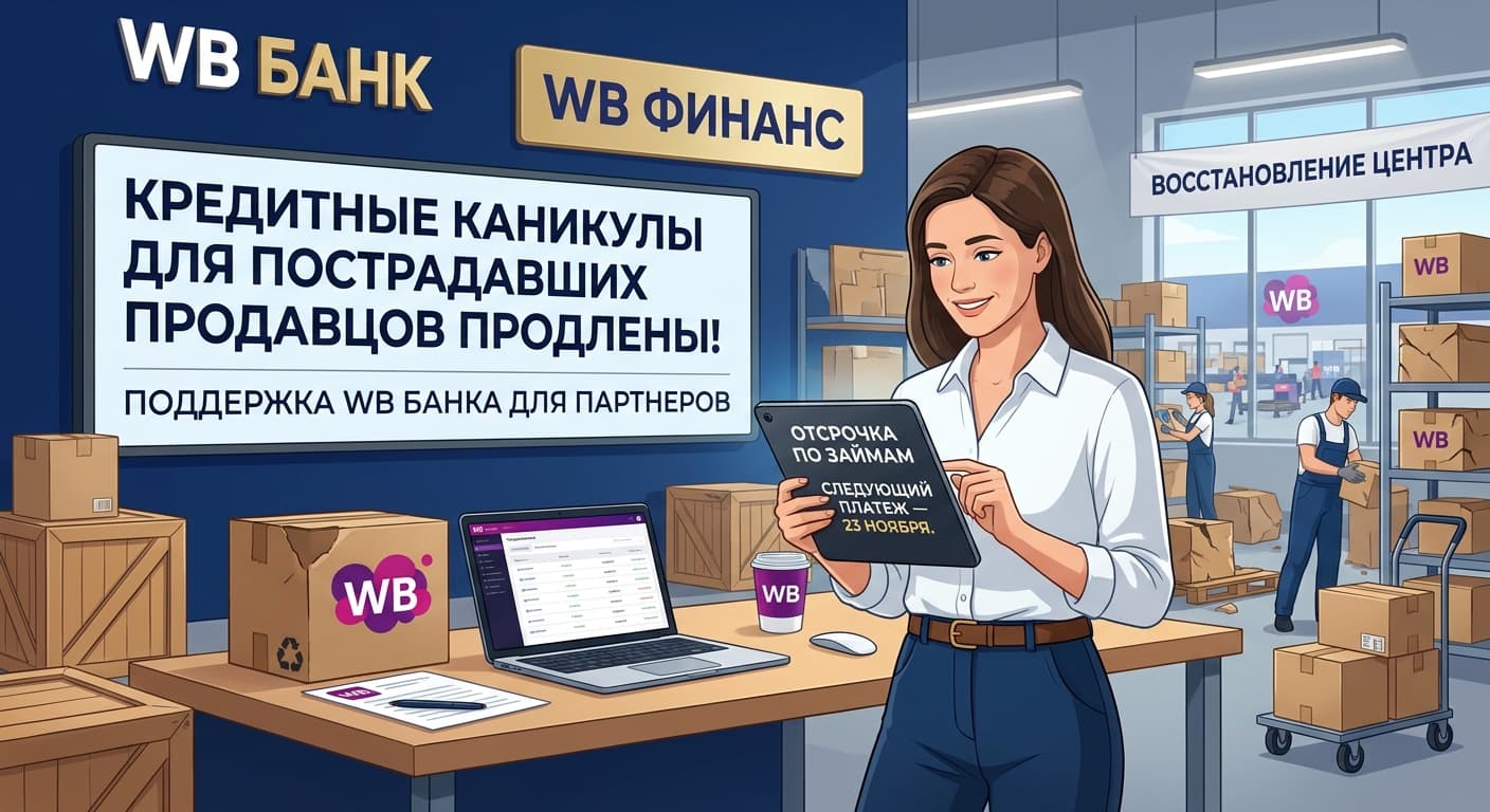 WB Банк продлил кредитные каникулы для пострадавших продавцов