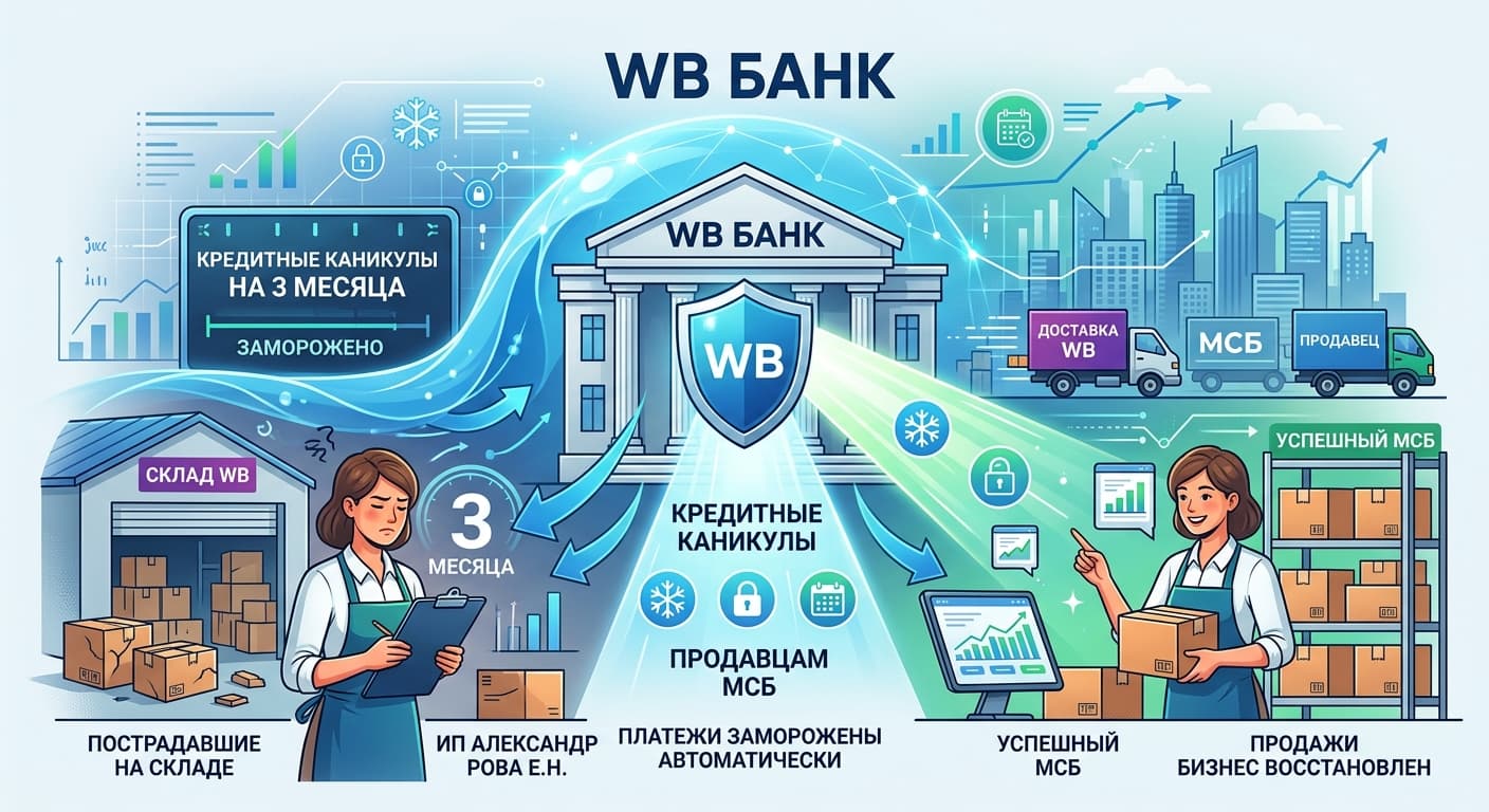 WB Bank дал кредитные каникулы продавцам МСБ на 3 месяца