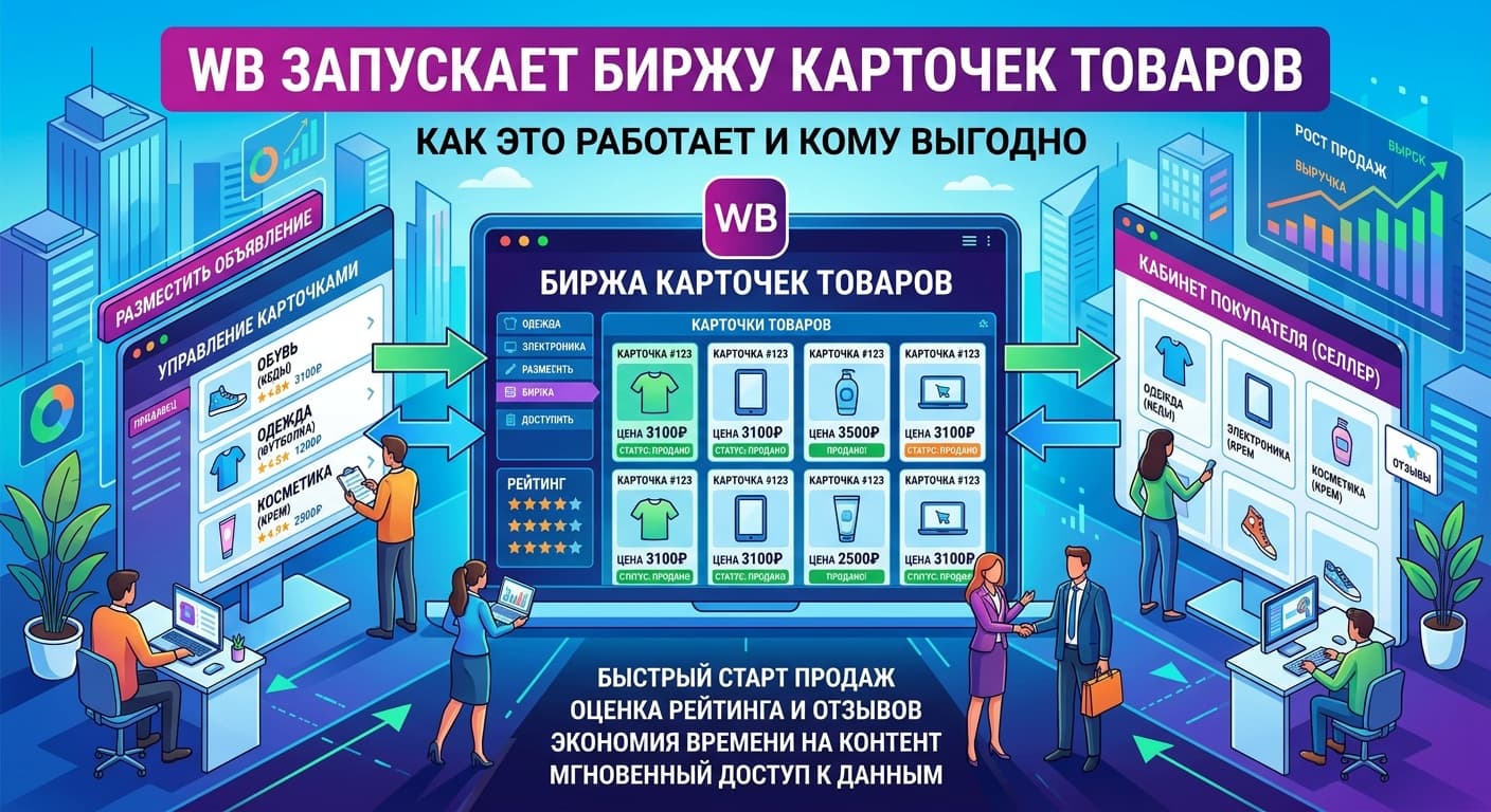 WB запускает биржу карточек товаров: как это работает