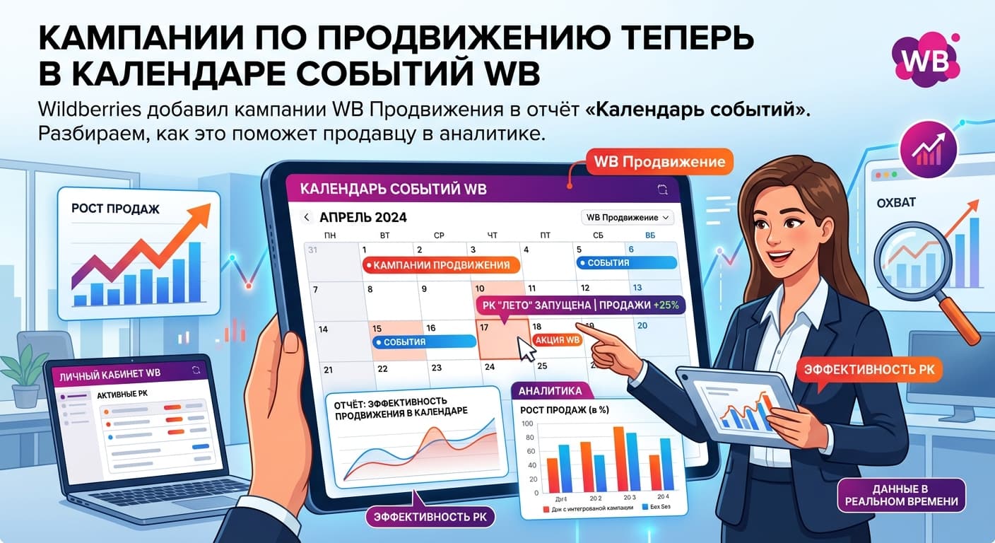 Кампании по продвижению теперь в Календаре событий WB