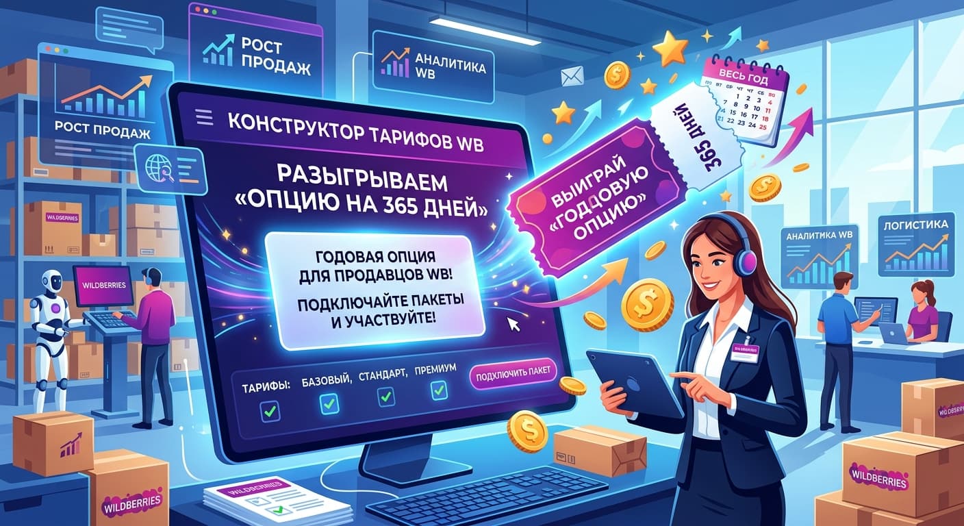 WB разыгрывает «Опцию на 365 дней» в конструкторе тарифов