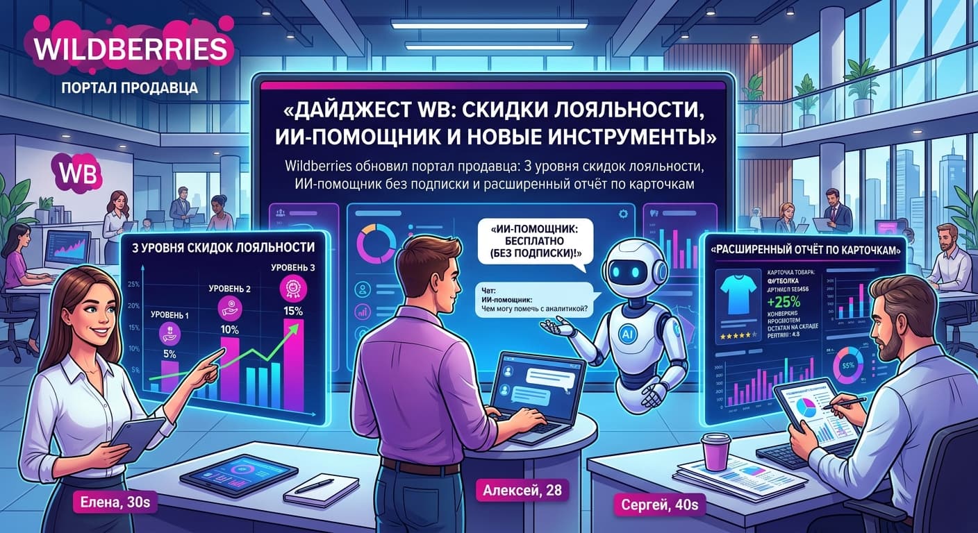 Дайджест WB: скидки лояльности, ИИ-помощник и новые инструменты