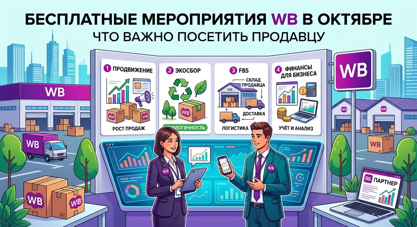Бесплатные мероприятия WB в октябре: что важно посетить продавцу