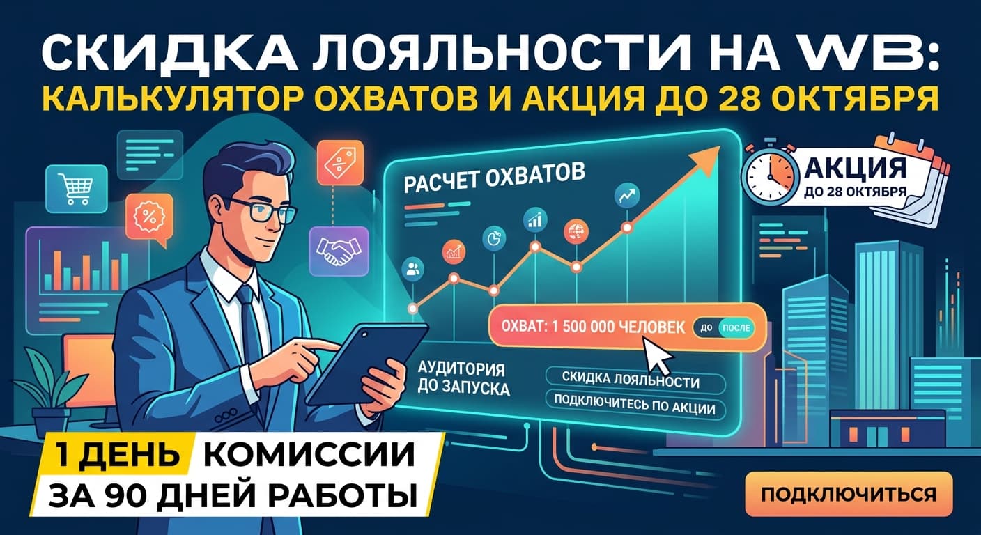 Скидка лояльности на WB: калькулятор охватов и акция до 28 октября