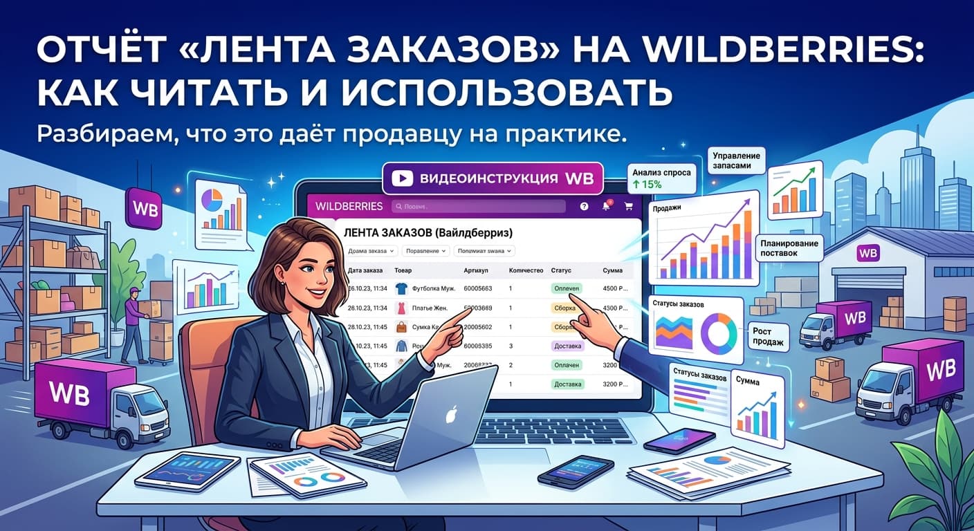 Отчёт «Лента заказов» на Wildberries: как читать и использовать