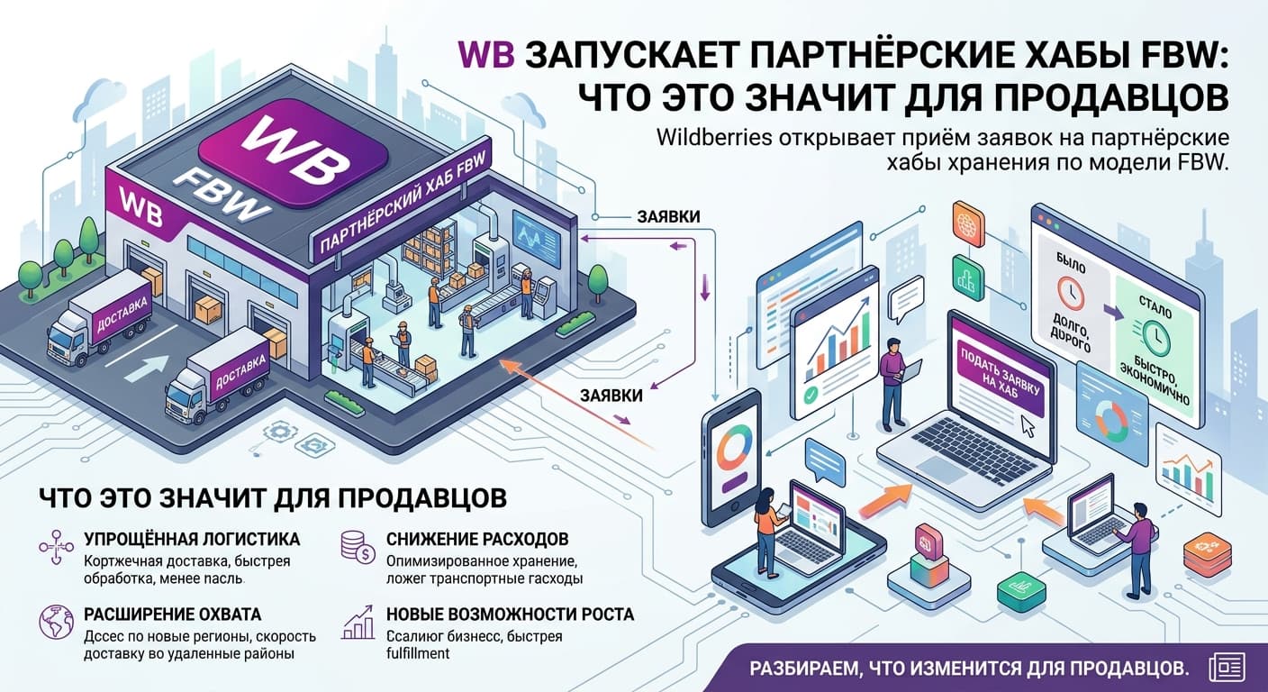 WB запускает партнёрские хабы FBW: что это значит для продавцов