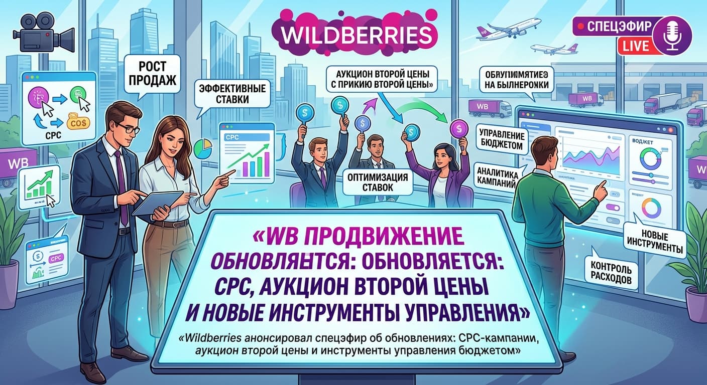 WB Продвижение обновляется: CPC, аукцион второй цены и новые инструменты управления