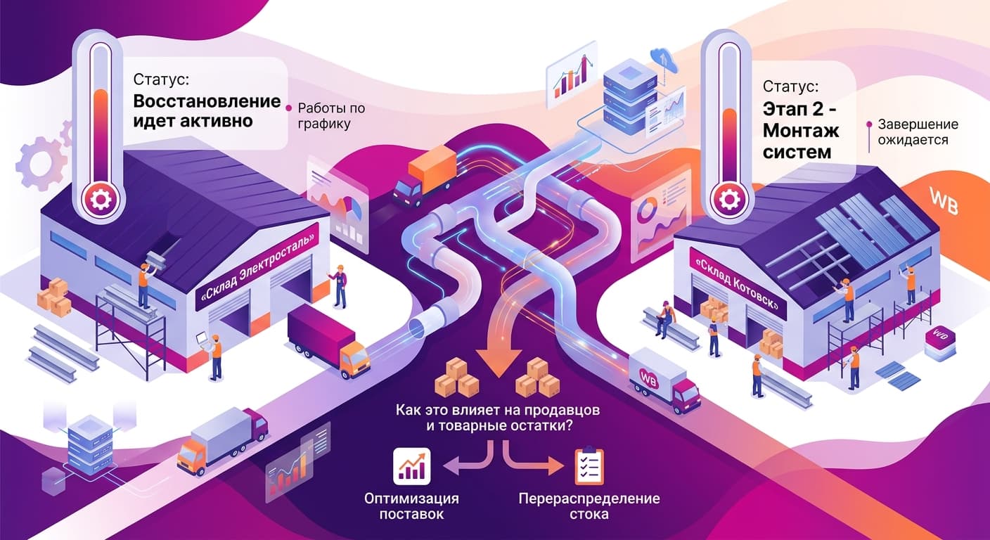 Склады WB в Электростали и Котовске: статус восстановления