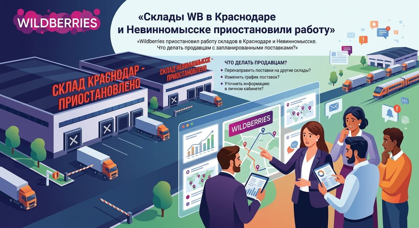 Склады WB в Краснодаре и Невинномысске приостановили работу
