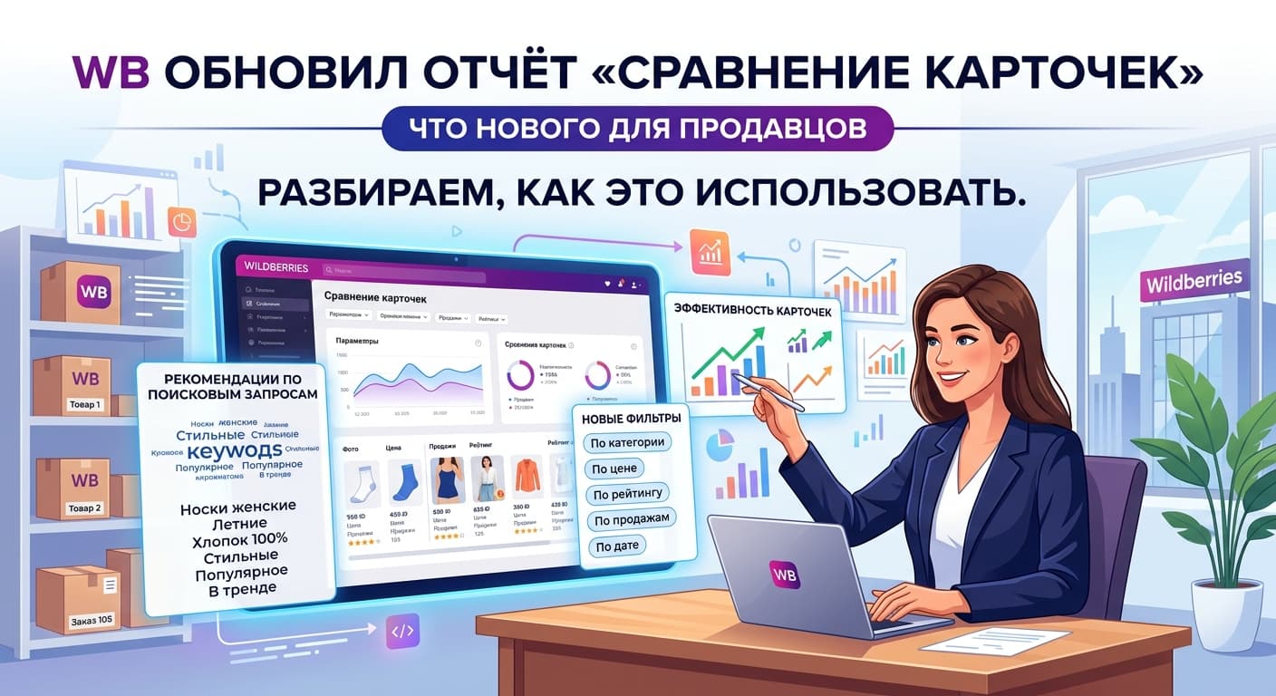 WB обновил отчёт «Сравнение карточек»: что нового для продавцов