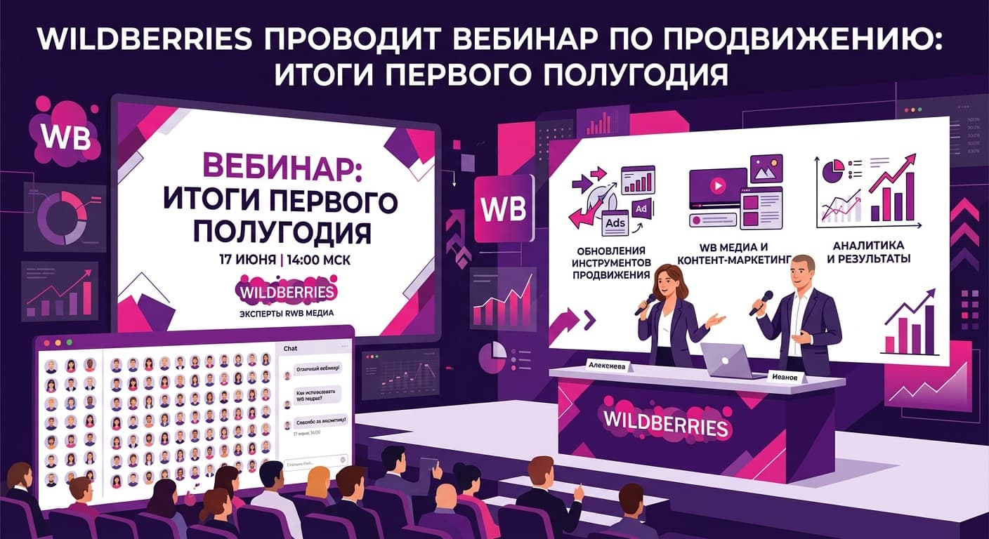 Wildberries проводит вебинар по продвижению: итоги первого полугодия