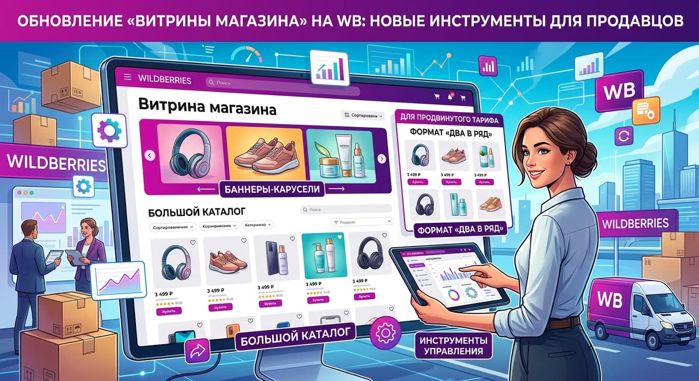 Обновление «Витрины магазина» на WB: новые инструменты для продавцов