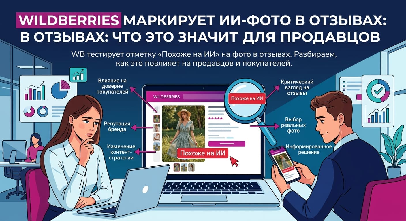 Wildberries маркирует ИИ-фото в отзывах: что это значит для продавцов