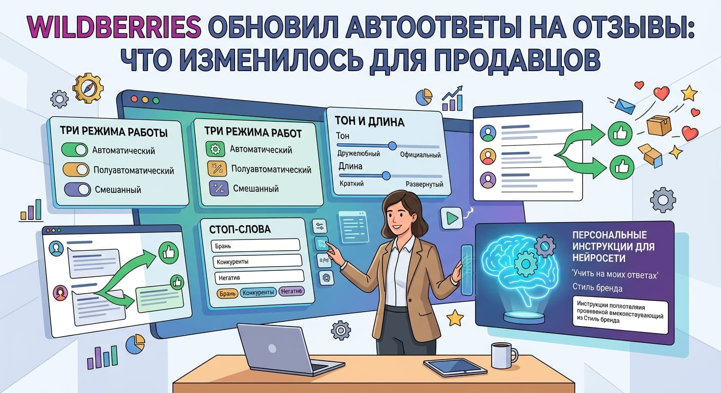 Wildberries обновил автоответы на отзывы: что изменилось для продавцов