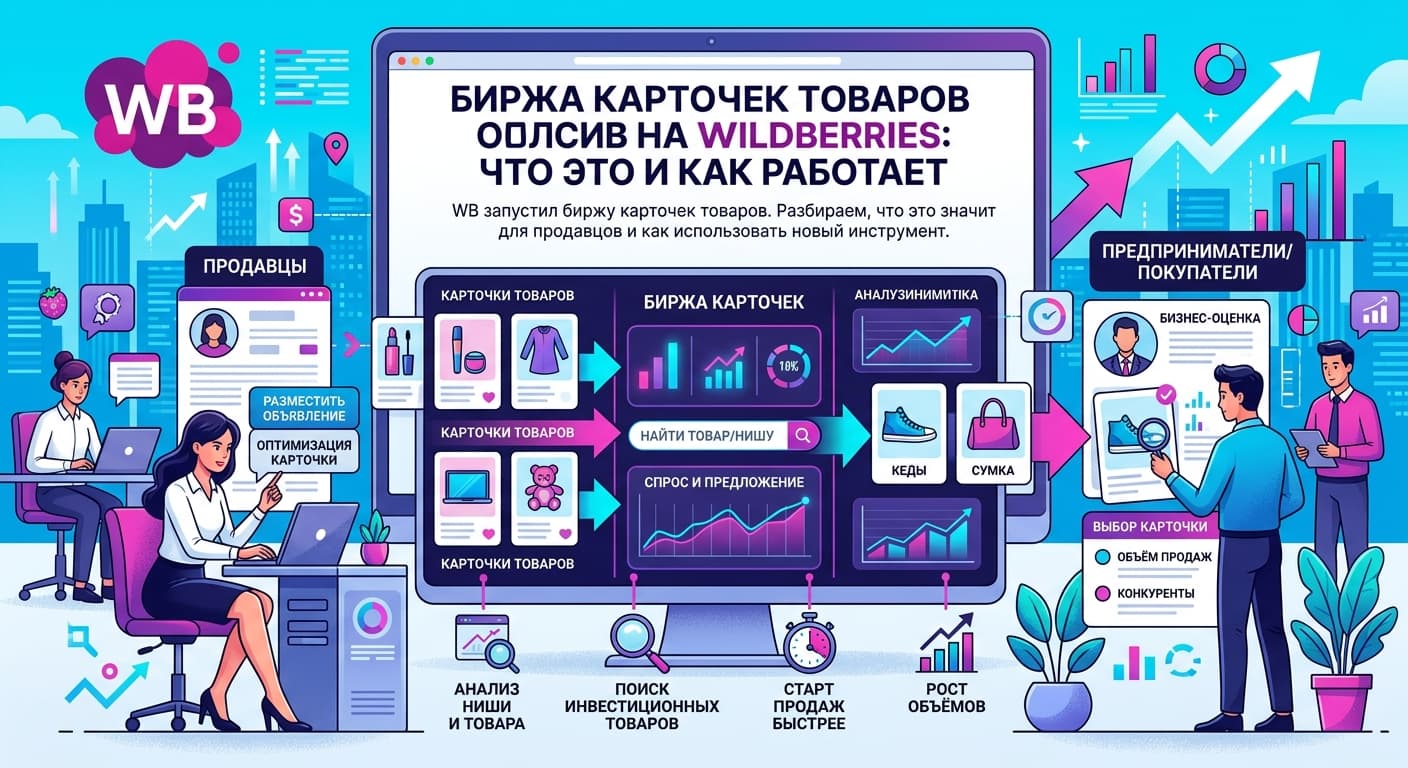 Биржа карточек товаров на Wildberries: что это и как работает