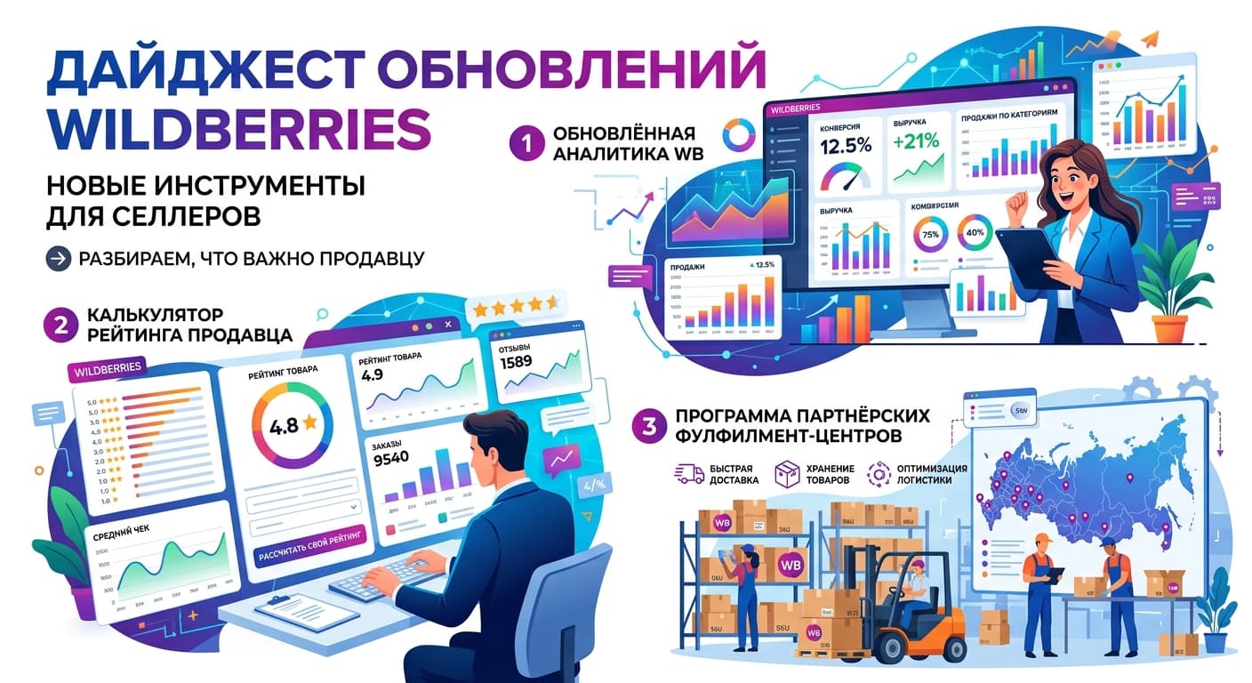 Дайджест обновлений Wildberries: новые инструменты для селлеров