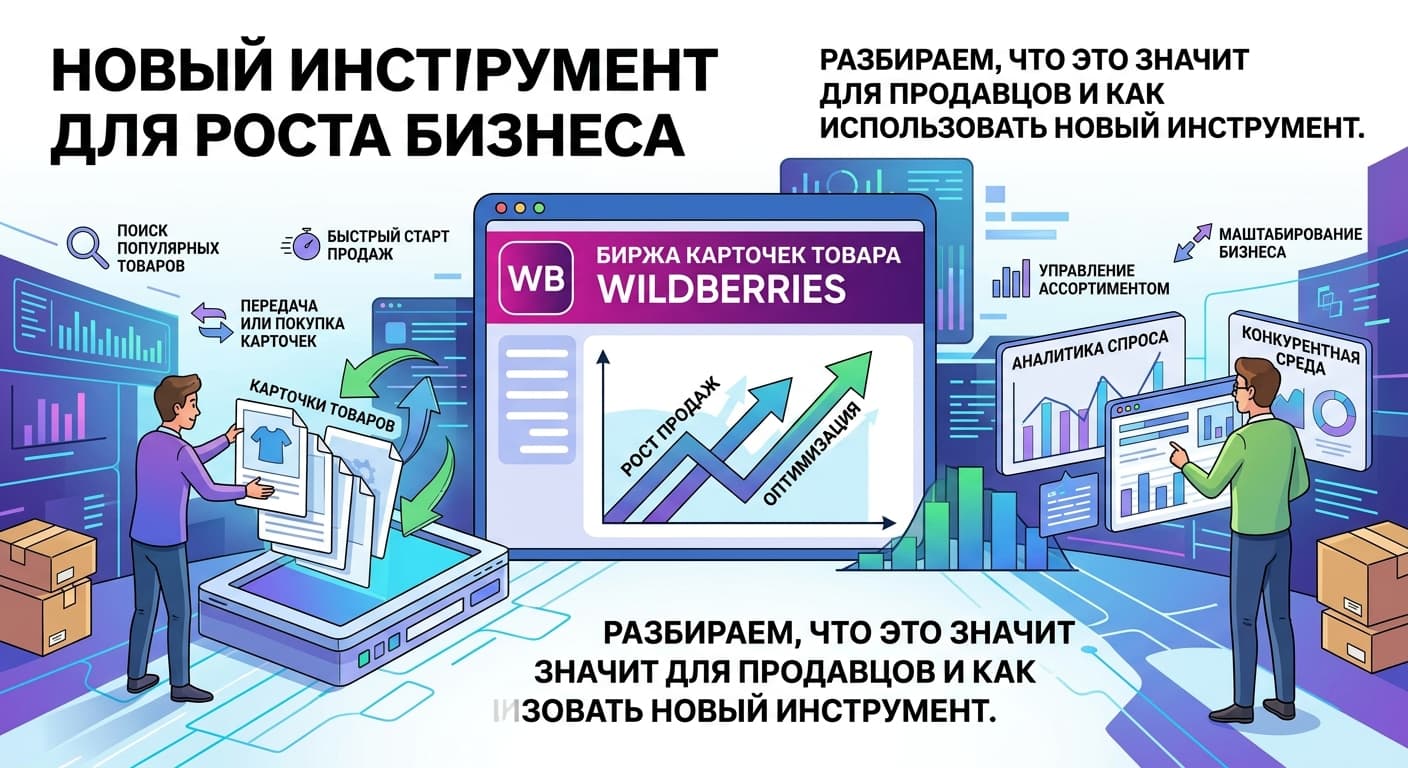 Биржа карточек товара на Wildberries: новый сервис для продавцов