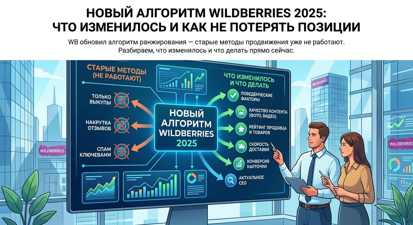 Новый алгоритм Wildberries 2025: что изменилось и как не потерять позиции