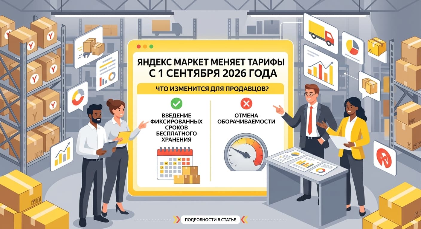 Яндекс Маркет меняет тарифы хранения с 1 сентября 2026 года