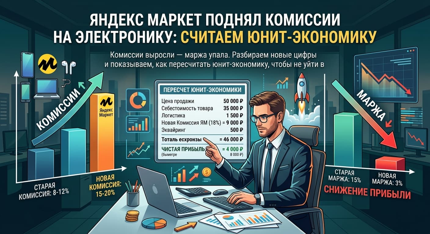 Яндекс Маркет поднял комиссии на электронику: считаем юнит-экономику
