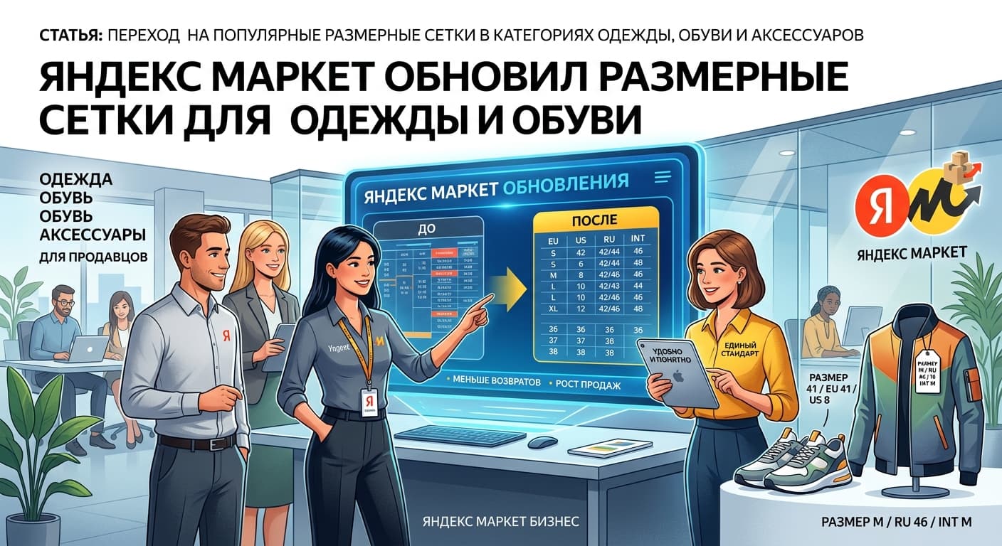 Яндекс Маркет обновил размерные сетки для одежды и обуви