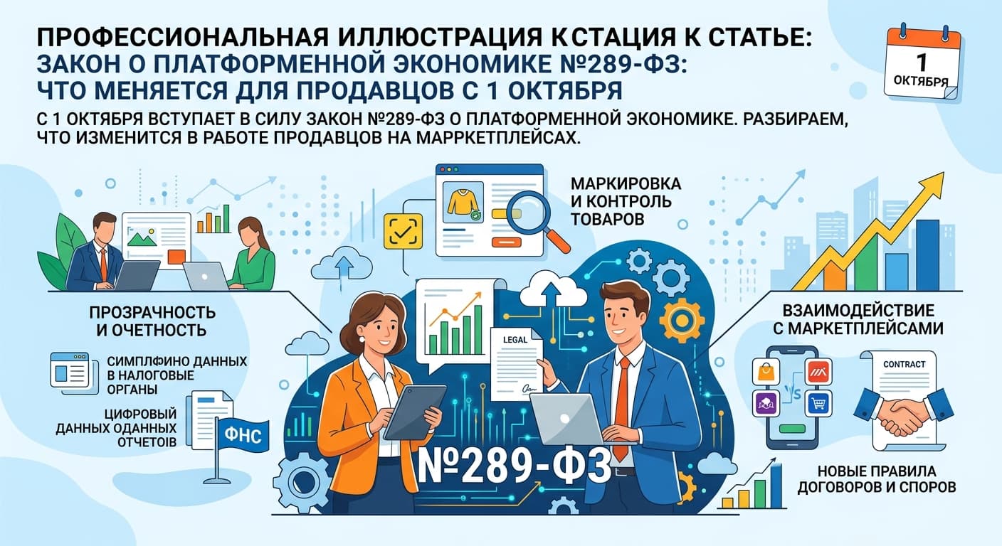 Закон о платформенной экономике №289-ФЗ: что меняется для продавцов с 1 октября