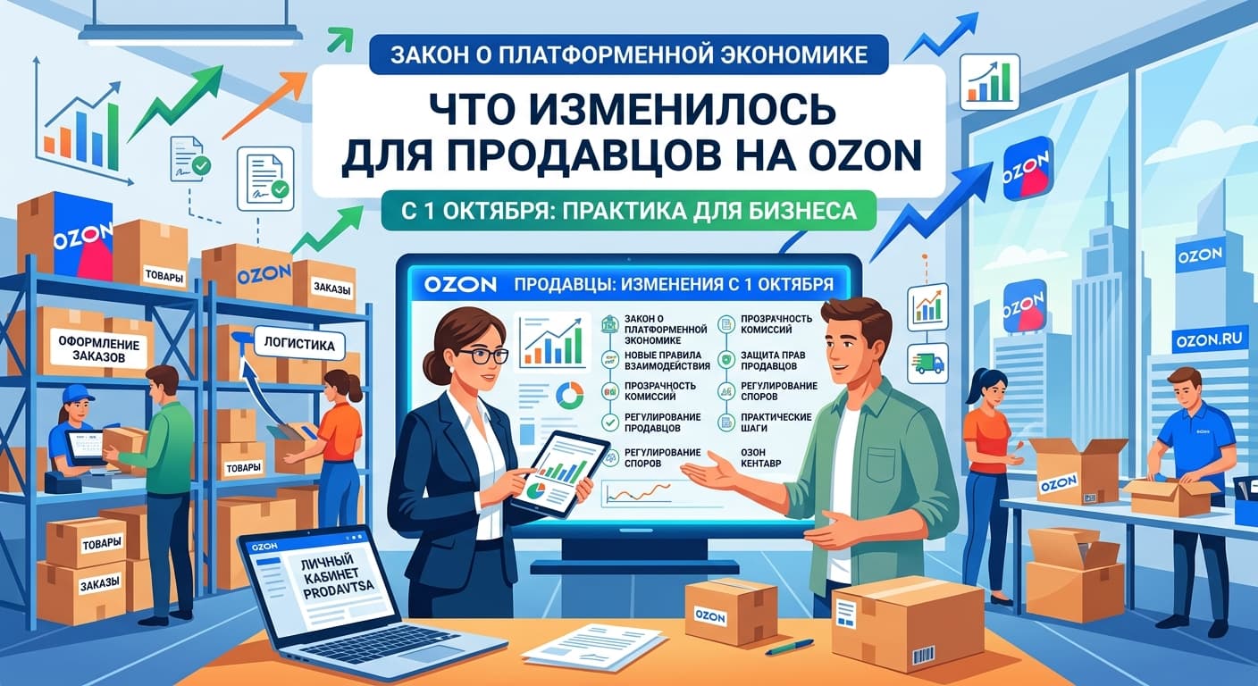 Закон о платформенной экономике: что изменилось для продавцов на Ozon