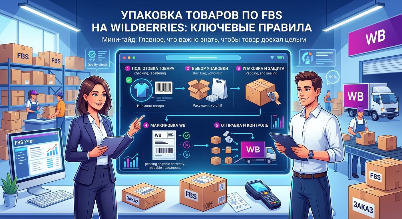Упаковка товаров по FBS на Wildberries: ключевые правила