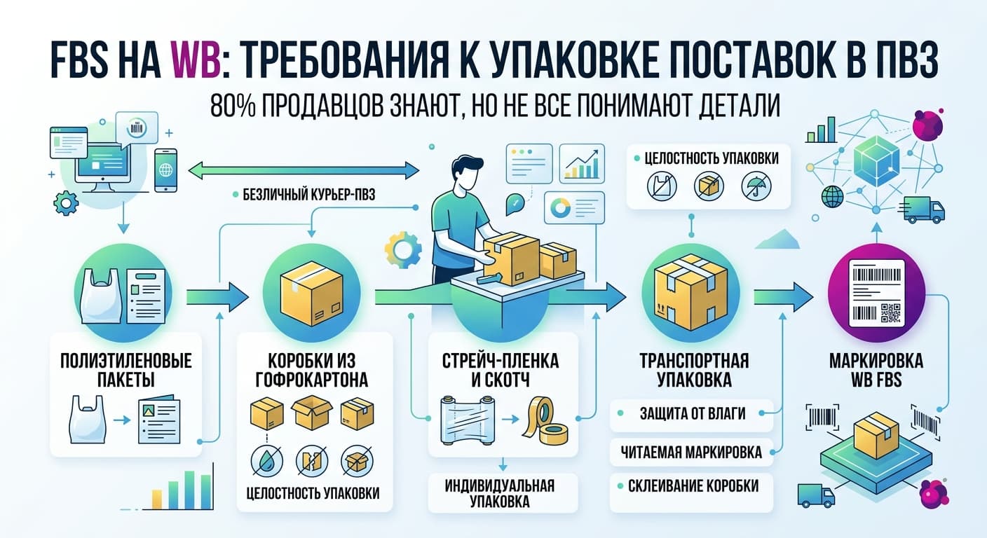 FBS на WB: в чём сдавать поставки в ПВЗ — отвечаем правильно