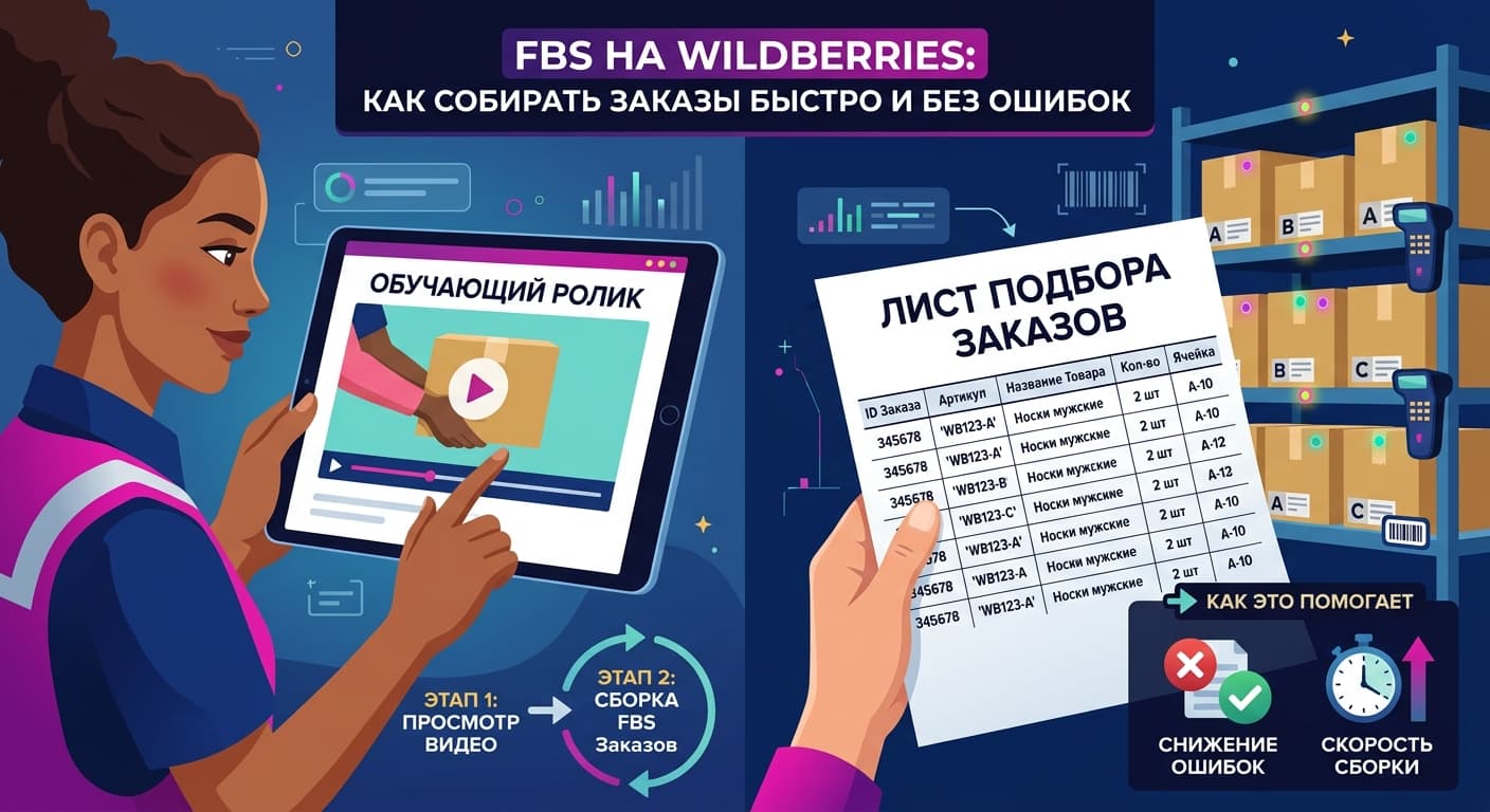 FBS на Wildberries: как собирать заказы быстро и без ошибок
